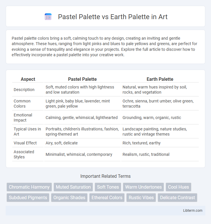 Earth Palette vs Pastel Palette in Art - What is The Difference?