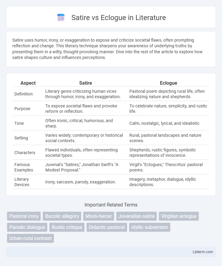 Eclogue vs Satire in Literature - What is The Difference?