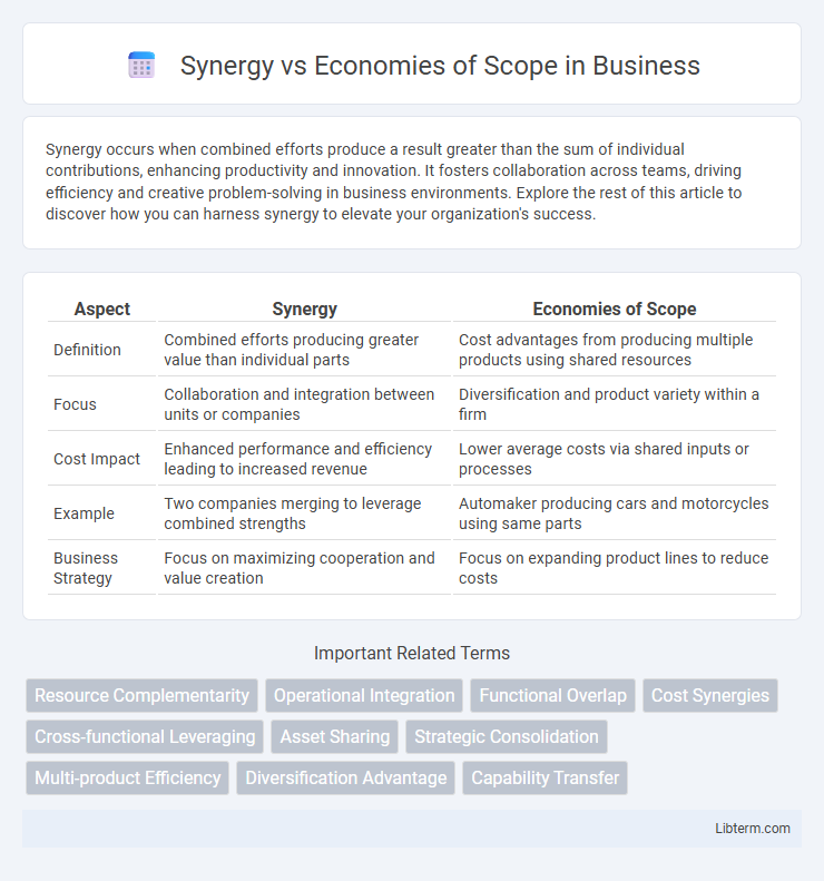 Economies of Scope vs Synergy in Business - What is The Difference?