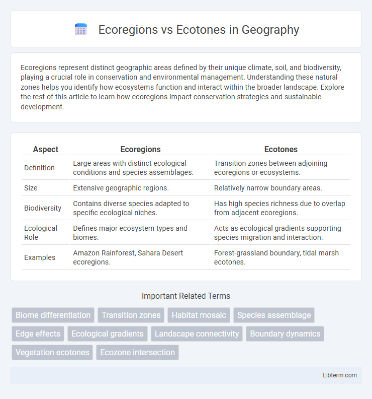 Ecotones vs Ecoregions in Geography - What is The Difference?