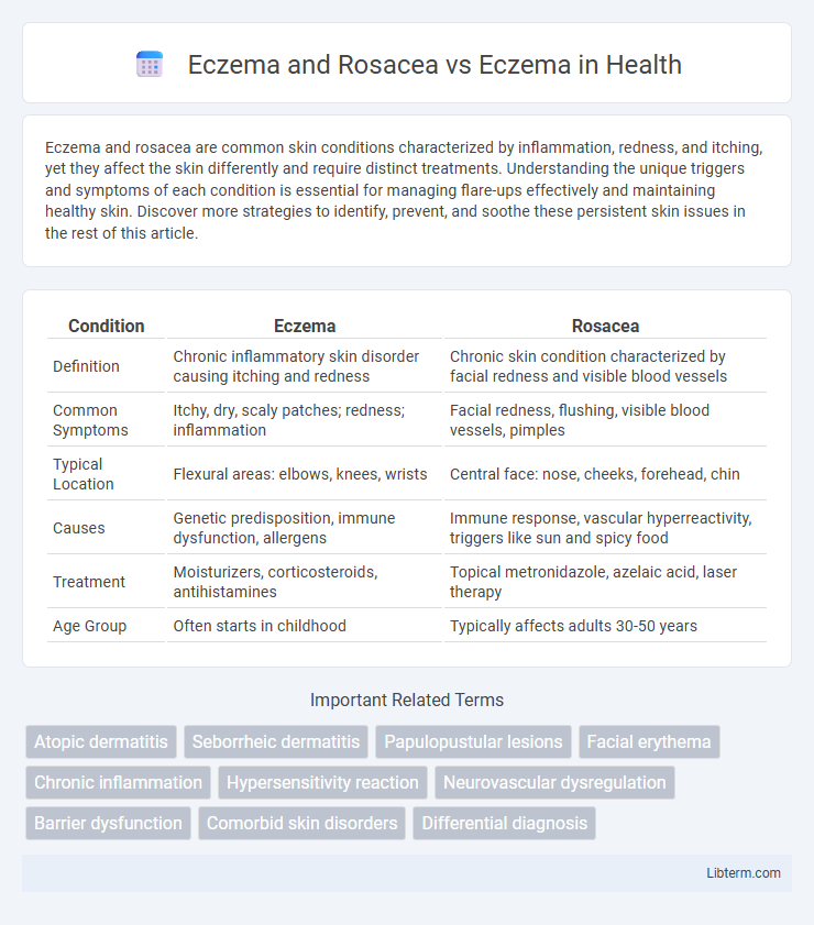 Eczema vs Eczema and Rosacea in Health - What is The Difference?