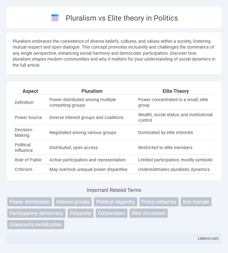 Elite theory vs Pluralism in Politics - What is The Difference?