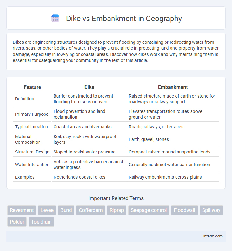 Embankment vs Dike in Geography - What is The Difference?