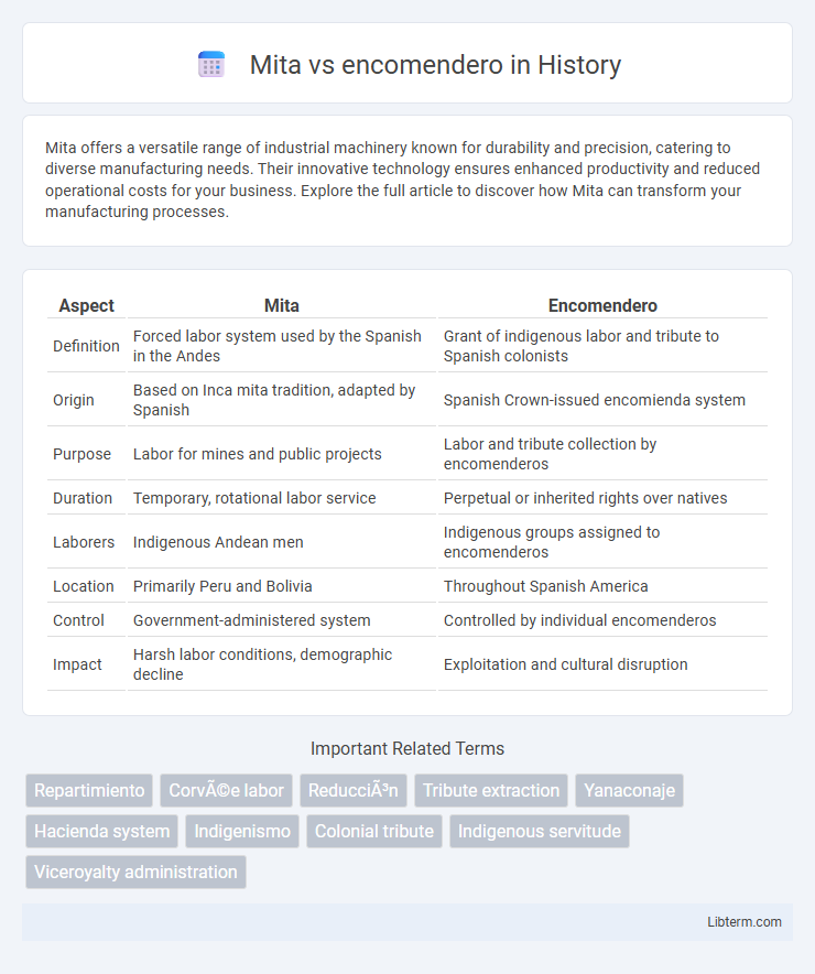 encomendero vs Mita in History - What is The Difference?
