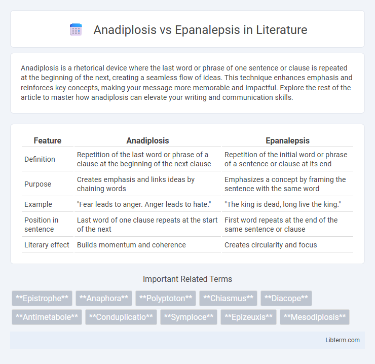Epanalepsis vs Anadiplosis in Literature - What is The Difference?