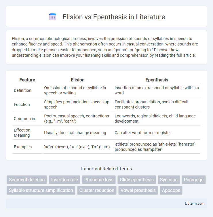 Epenthesis vs Elision in Literature - What is The Difference?
