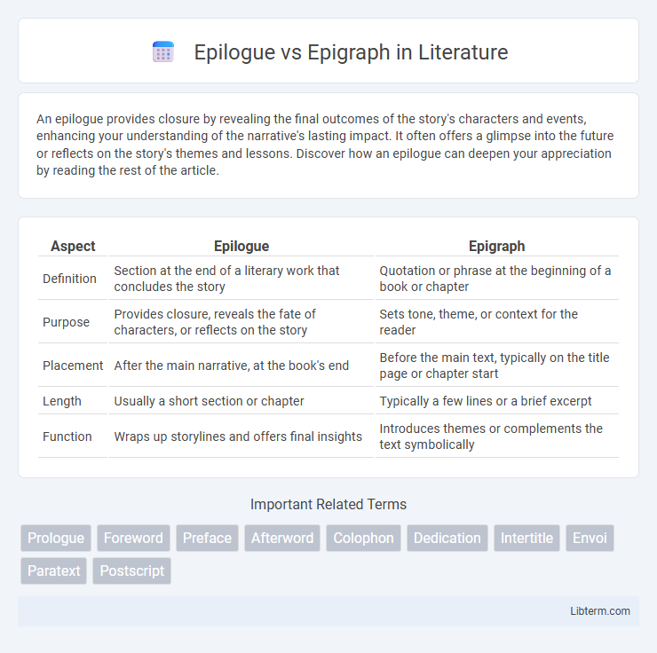 Epigraph vs Epilogue in Literature - What is The Difference?