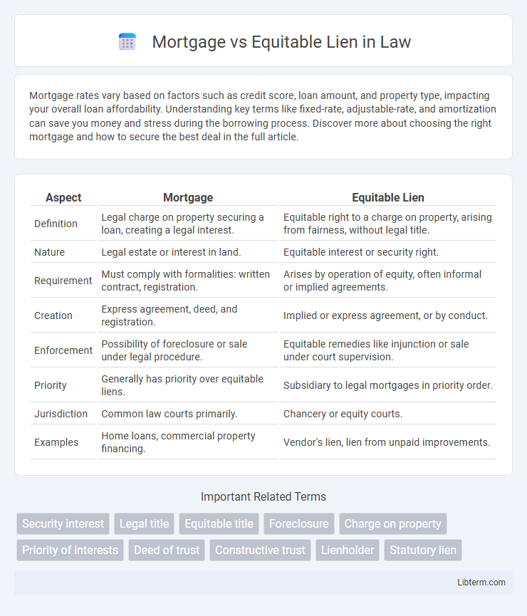 Equitable Lien vs Mortgage in Law - What is The Difference?