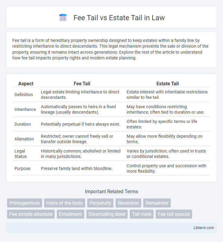 Estate Tail vs Fee Tail in Law - What is The Difference?