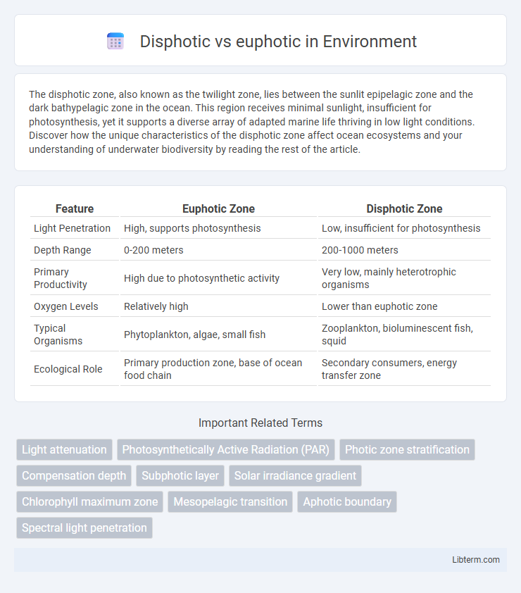 euphotic vs Disphotic in Environment - What is The Difference?