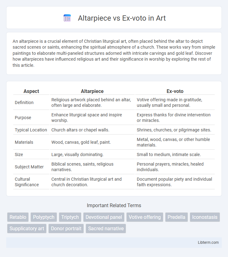 Ex-voto vs Altarpiece in Art - What is The Difference?