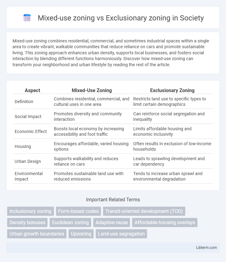 Exclusionary zoning vs Mixed-use zoning in Society - What is The Difference?