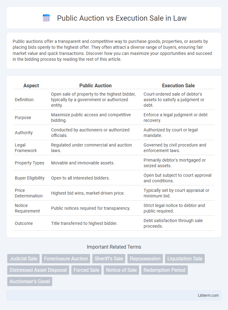 Execution Sale vs Public Auction in Law - What is The Difference?