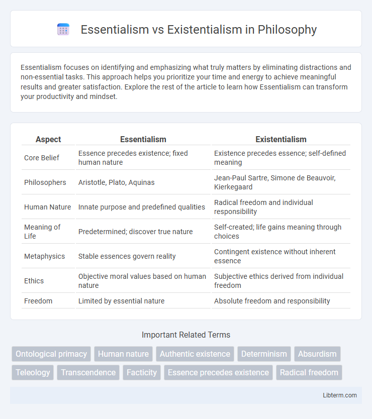 Existentialism vs Essentialism in Philosophy - What is The Difference?