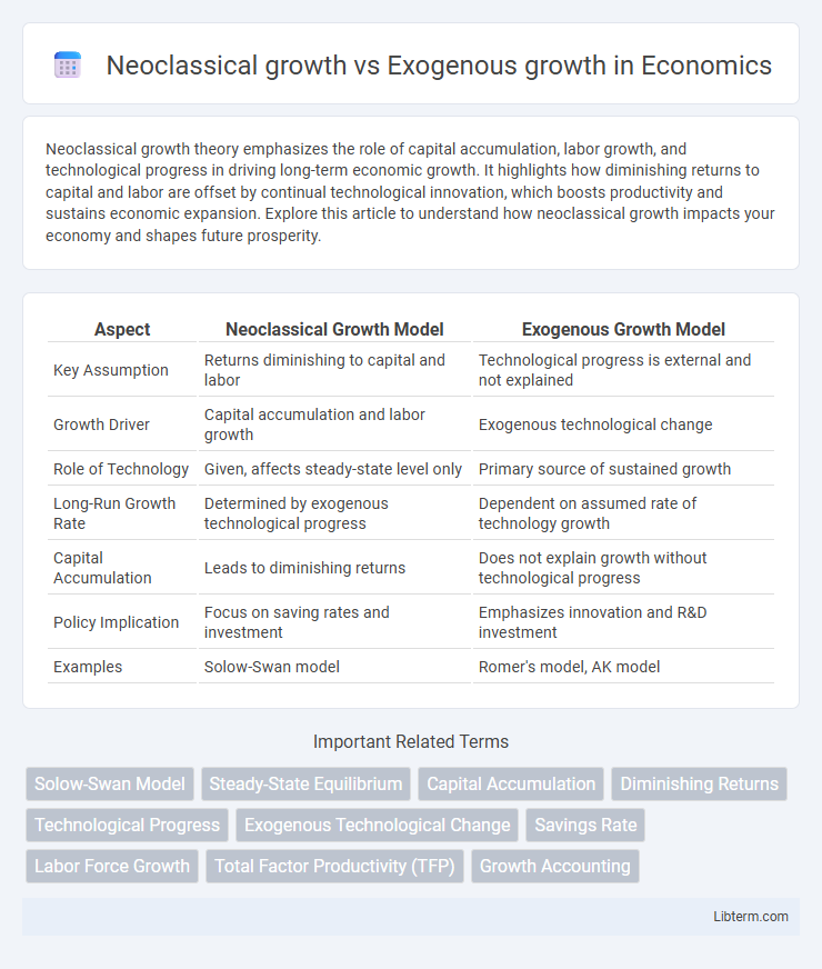 Exogenous growth vs Neoclassical growth in Economics - What is The Difference?