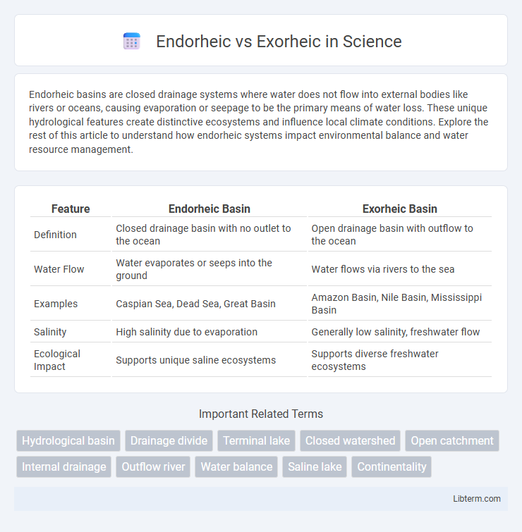Exorheic vs Endorheic in Science - What is The Difference?