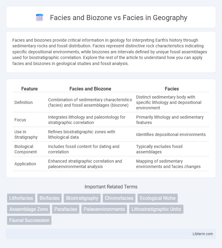 Facies vs Facies and Biozone in Geography - What is The Difference?