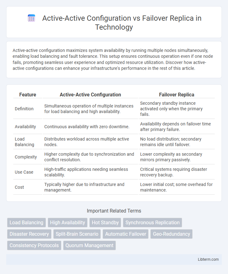 Failover Replica vs Active-Active Configuration in Technology - What is The Difference?