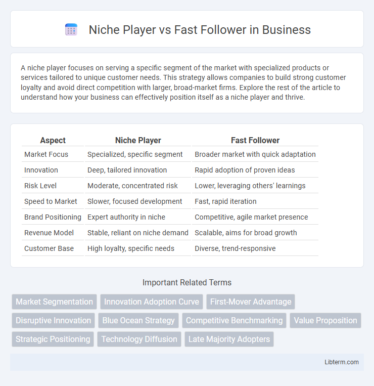 Fast Follower vs Niche Player in Business - What is The Difference?