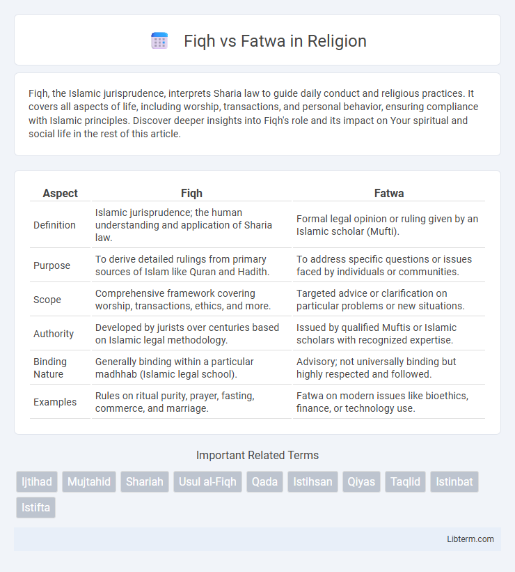 Fatwa vs Fiqh in Religion - What is The Difference?