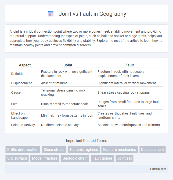 Fault vs Joint in Geography - What is The Difference?