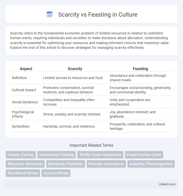 Feasting vs Scarcity in Culture - What is The Difference?