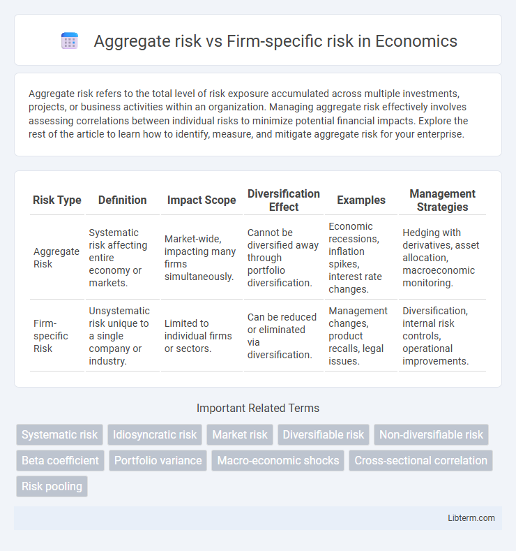 Firm-specific risk vs Aggregate risk in Economics - What is The Difference?
