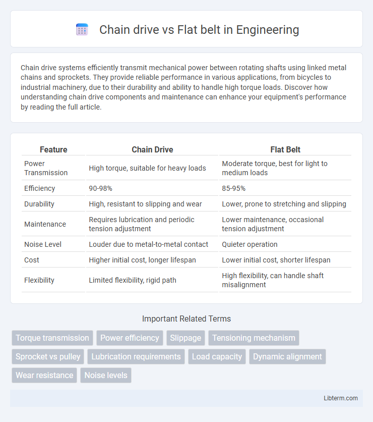 Flat belt vs Chain drive in Engineering - What is The Difference?