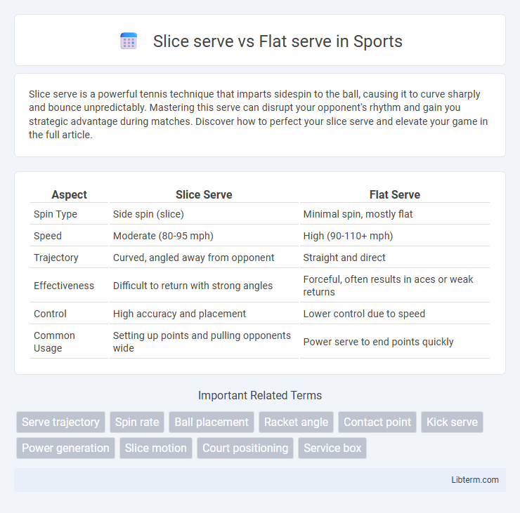 Flat serve vs Slice serve in Sports - What is The Difference?