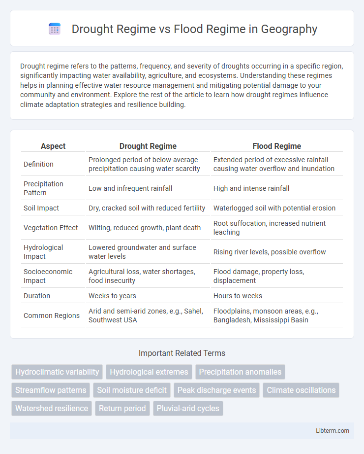 Flood Regime vs Drought Regime in Geography - What is The Difference?
