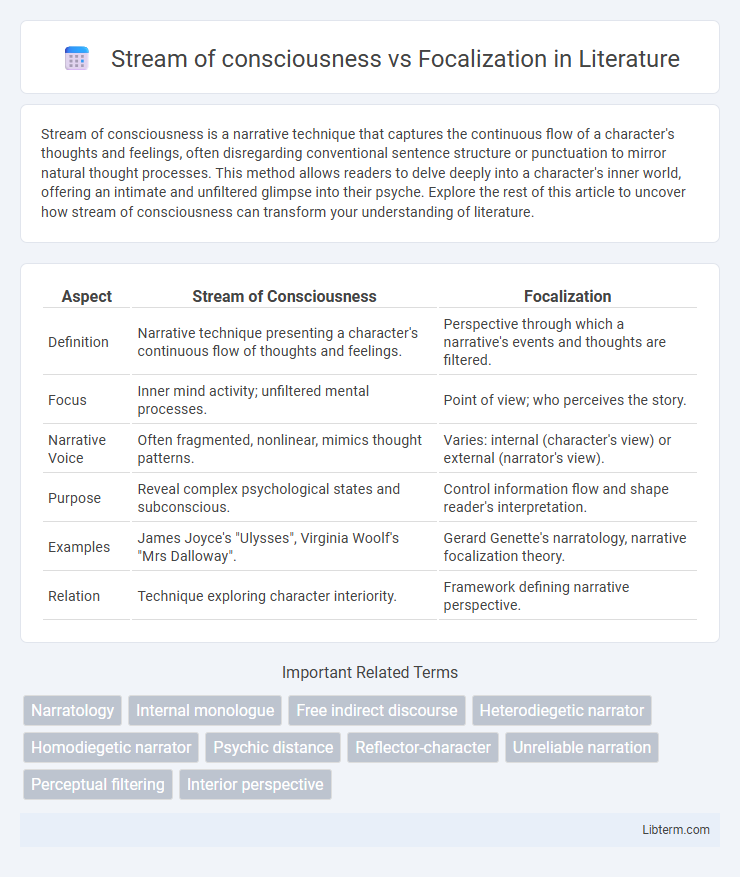 Focalization vs Stream of consciousness in Literature - What is The Difference?