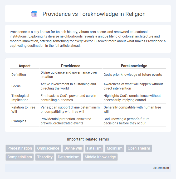 Foreknowledge vs Providence in Religion - What is The Difference?