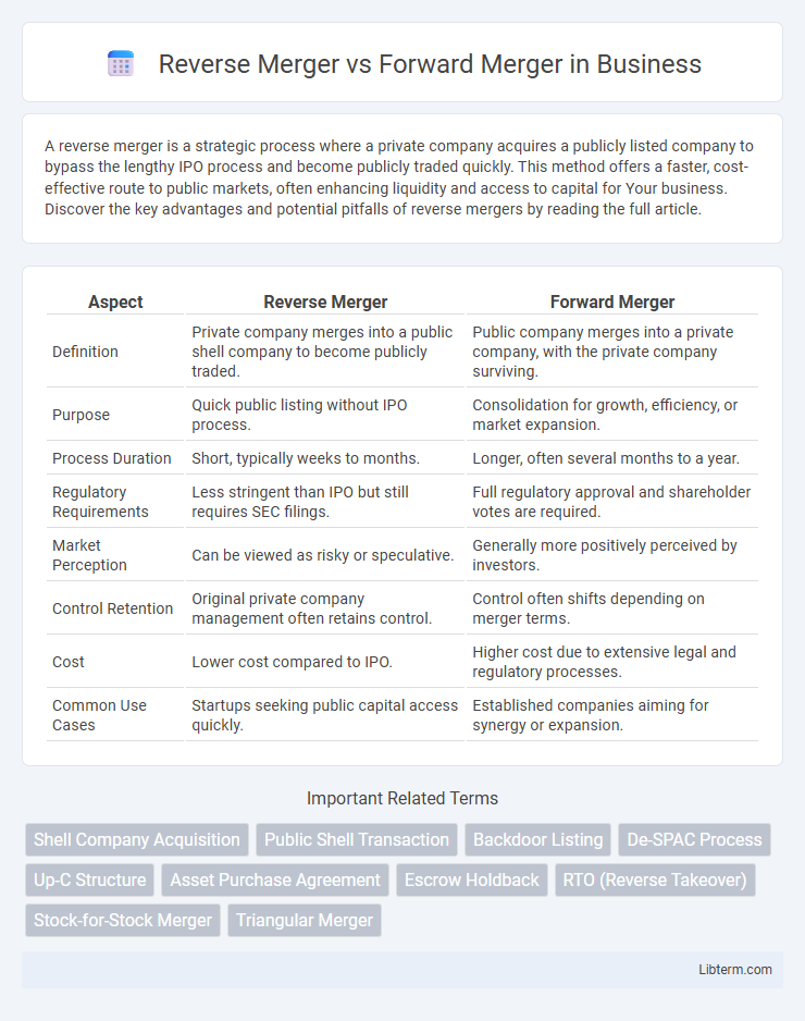 Forward Merger vs Reverse Merger in Business - What is The Difference?