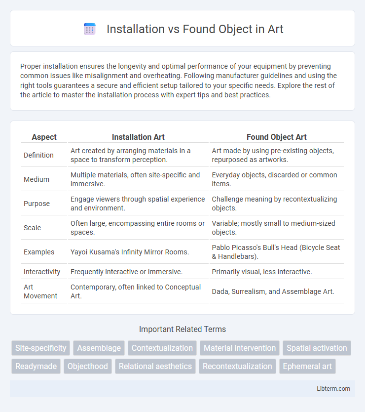 Found Object vs Installation in Art - What is The Difference?