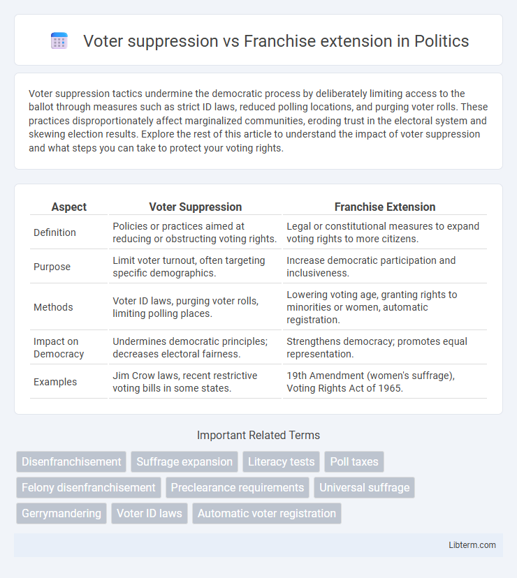 Franchise extension vs Voter suppression in Politics - What is The Difference?