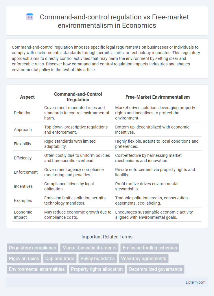 Free-market environmentalism vs Command-and-control regulation in Economics - What is The Difference?
