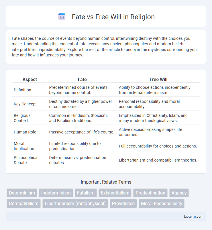 Free Will vs Fate in Religion - What is The Difference?