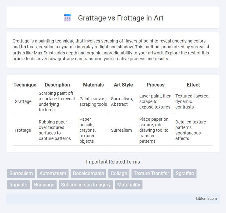 Frottage vs Grattage in Art - What is The Difference?