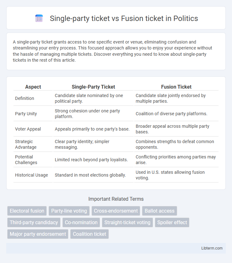 Fusion ticket vs Single-party ticket in Politics - What is The Difference?