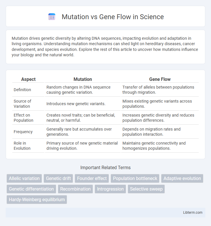 Gene Flow vs Mutation in Science - What is The Difference?