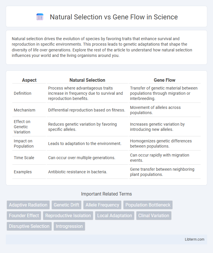 Gene Flow vs Natural Selection in Science - What is The Difference?