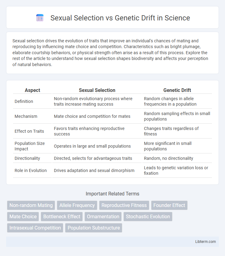 Genetic Drift vs Sexual Selection in Science - What is The Difference?