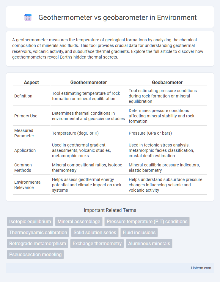 geobarometer vs Geothermometer in Environment - What is The Difference?