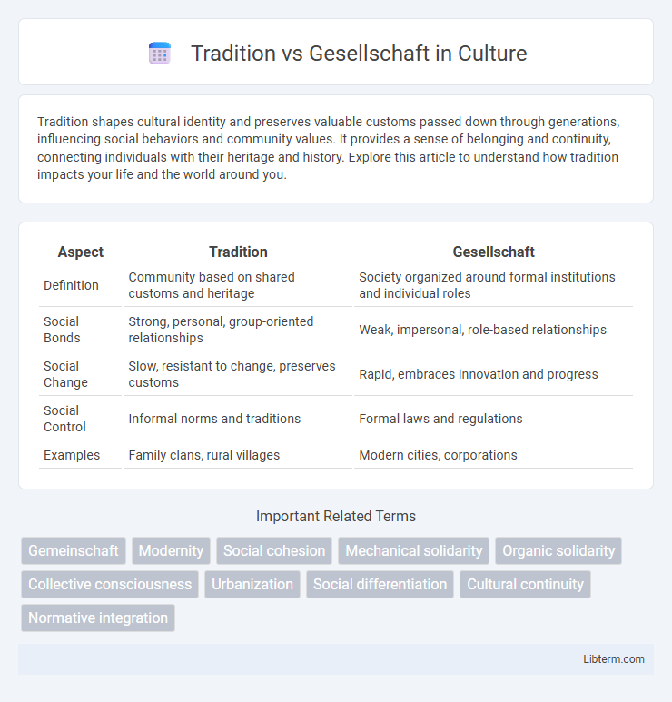Gesellschaft vs Tradition in Culture - What is The Difference?