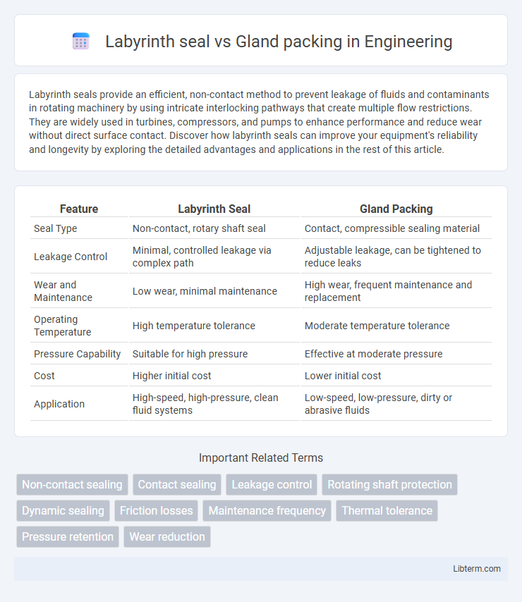 Gland packing vs Labyrinth seal in Engineering - What is The Difference?
