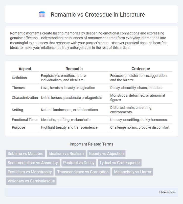 Grotesque vs Romantic in Literature - What is The Difference?