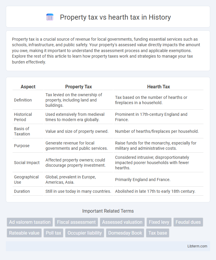 hearth tax vs Property tax in History - What is The Difference?