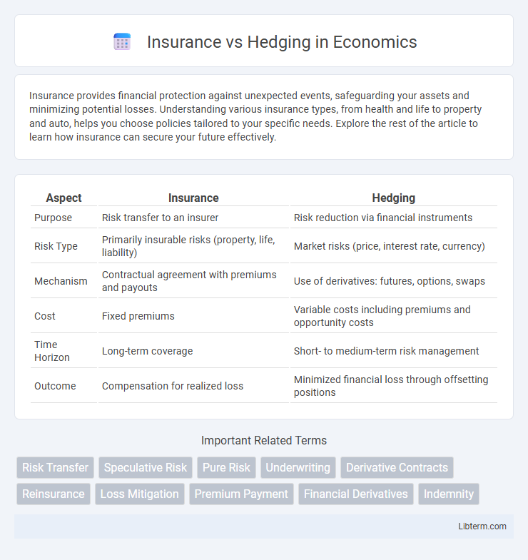 Hedging vs Insurance in Economics - What is The Difference?