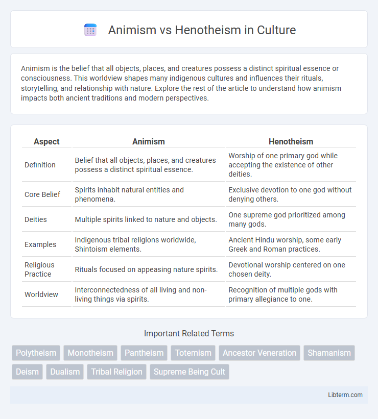 Henotheism vs Animism in Culture - What is The Difference?