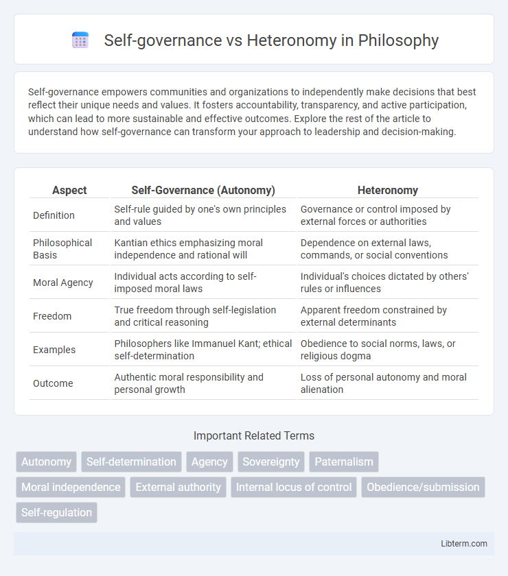 Heteronomy vs Self-governance in Philosophy - What is The Difference?